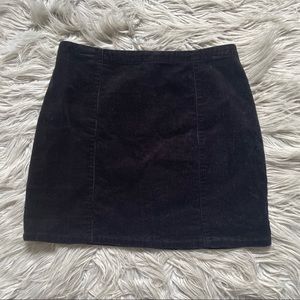 Forever 21 Velvet Ribbed Pencil Skirt